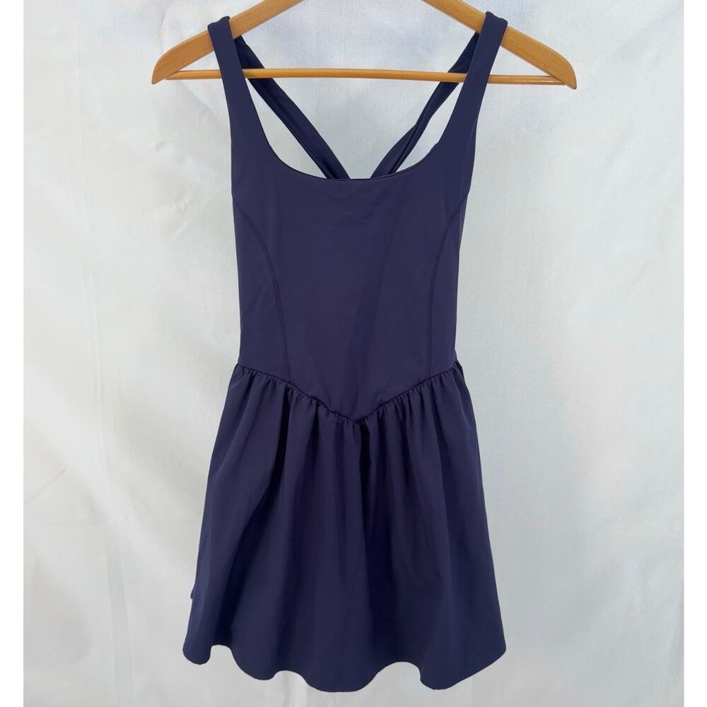 Halara Breezeful Corset 2 in 1 Pocket Dress Blue Womens Small Tennis Pickleball - Picture 4 of 10